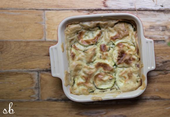 vegan summer squash gratin