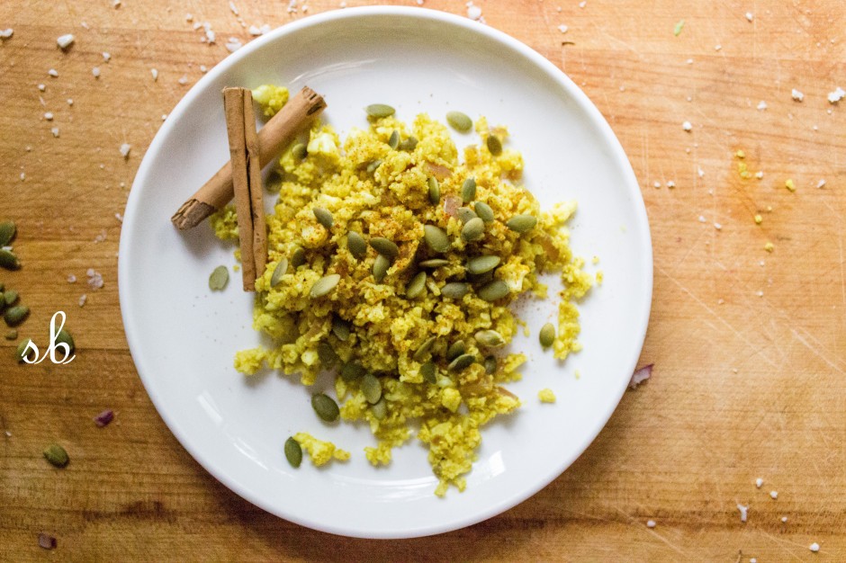 Cauliflower Rice with Turmeric