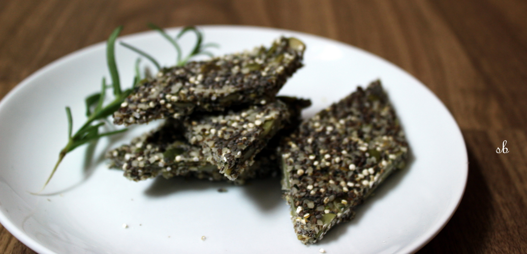 Seed Crackers + Rosemary