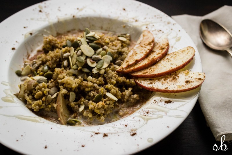 quinoa + millet porridge